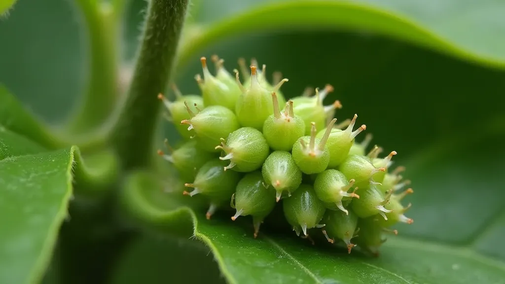 Aphids on pepper leaf