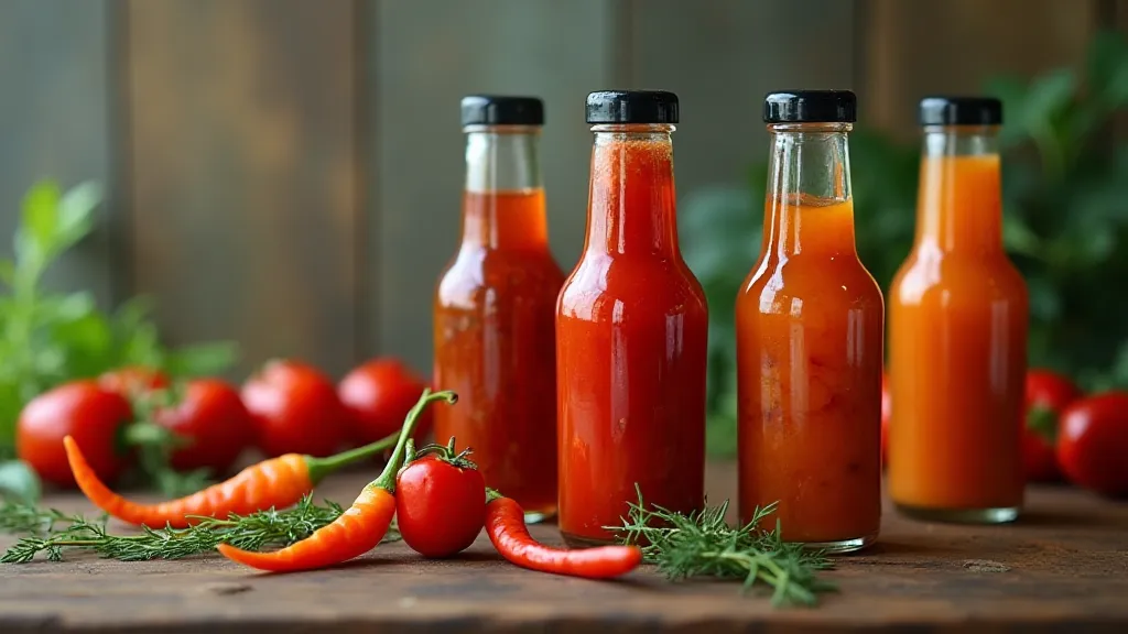 Bottled hot sauce ready to age