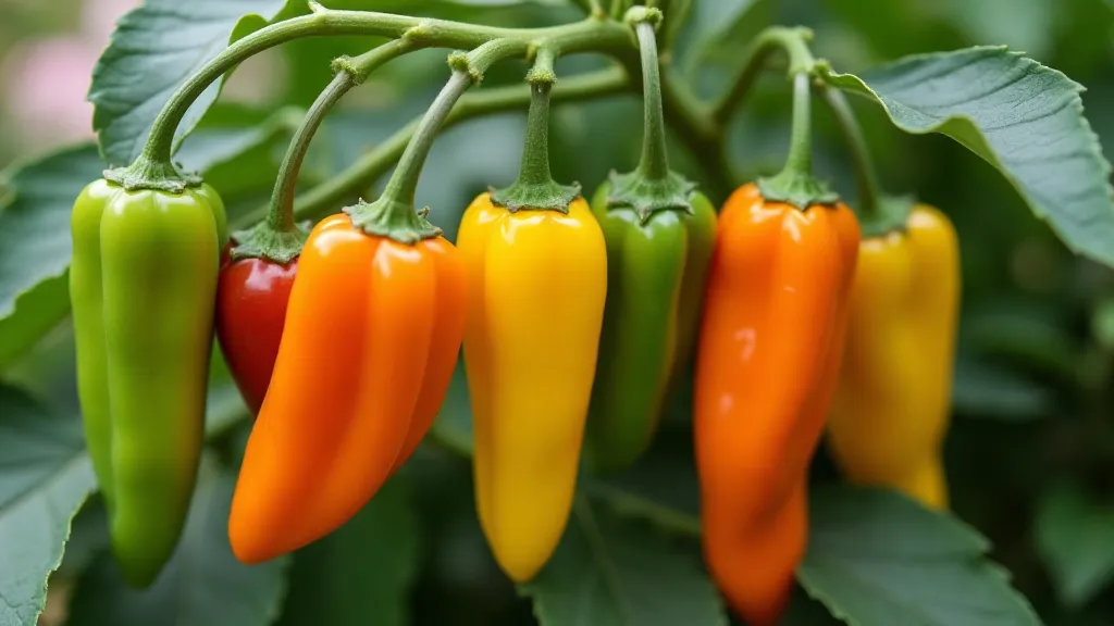 Variety of specialty peppers